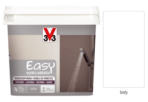 Przejdź do produktu KAFLE W PŁYNIE HYDROBARIERA FARBA 0,75 WODOODPORNA Biały satyna