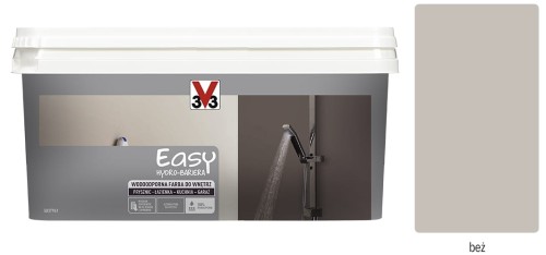 Przejdź do produktu KAFLE W PŁYNIE HYDROBARIERA FARBA 2 L WODOODPORNA Beż satyna