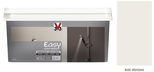 Przejdź do produktu KAFLE W PŁYNIE HYDROBARIERA FARBA 2 L WODOODPORNA Kość słoniowa satyna
