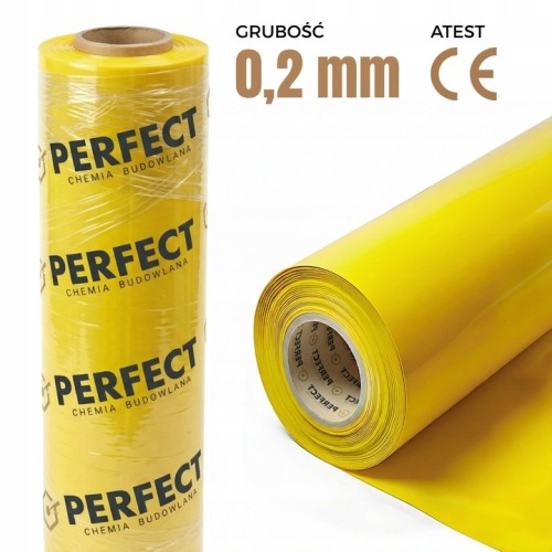 Przejdź do produktu Folia paroizolacyjna ATEST ŻÓŁTA 2m x 50m = 100m² 0,2 mm