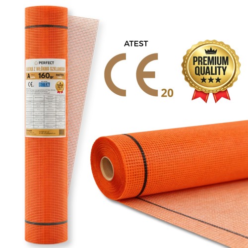 Przejdź do produktu Siatka z włókna szklanego 160g elewacyjna 1 x 50m Podtynkowa ATEST Perfect