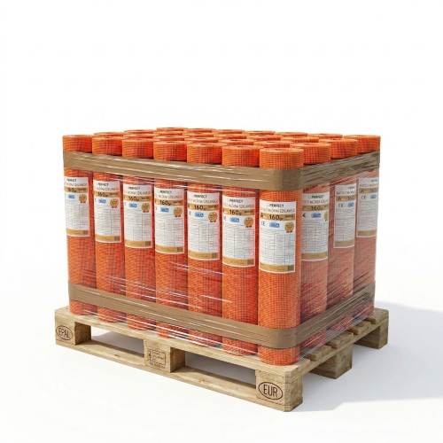 Przejdź do produktu 28 x Siatka z włókna szklanego 160g elewacyjna 1 x 50m Podtynkowa ATEST Perfect CAŁA PALETA