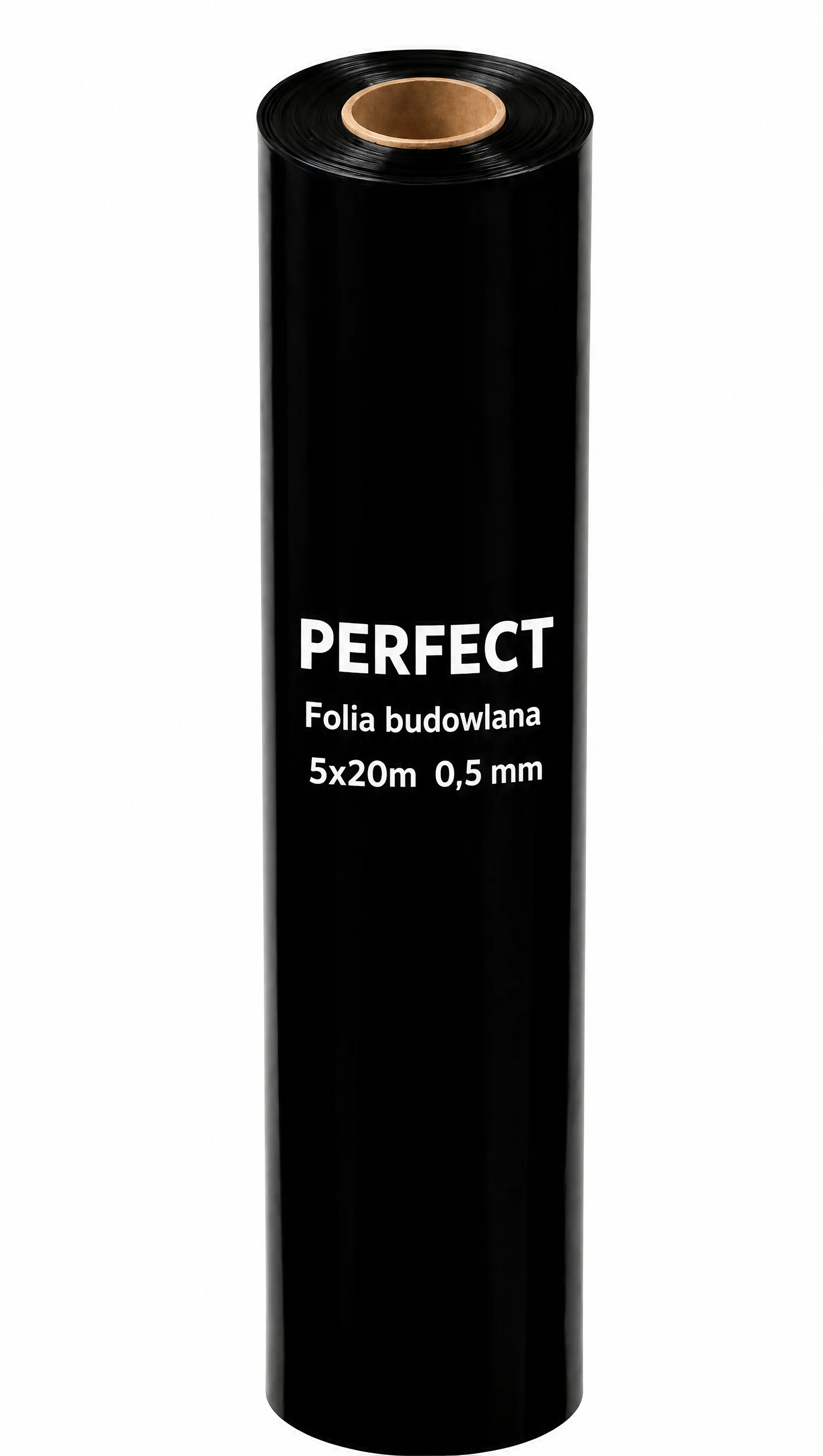 Folia budowlana 0 5 GRUBA czarna PE 5x20m
